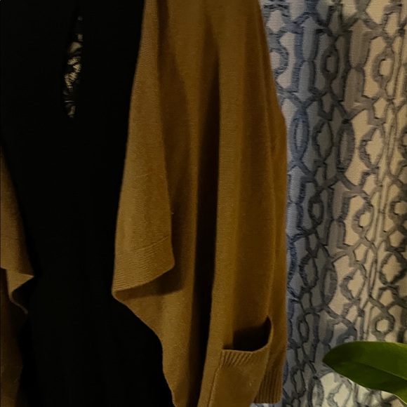 Cashmere 100% Tan Open Cardigan - Picture 5 of 6